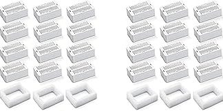 32 сменных фильтра для кошачьих фонтанчиков, угольные фильтры для керамических фонтанчиков для домашних животных из нержавеющей стали.