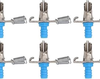 Автоматическая ниппельная кормушка KIMISS для мелких животных - 10 шт. Оцинкованные поилки с трубкой 5 м и креплением.