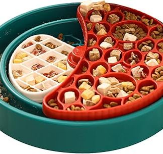Миска для замедления усвоения пищи — миска с лабиринтом, вращающаяся на 360 градусов, интерактивный кормушка для щенков, безопасность дома, здоровая еда для животных.