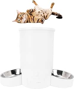 Автоматическая кормушка для кошек и собак Ejoyous, 3 л, умный Wi-Fi диспенсер для корма, 2 миски, автомат для сухого корма