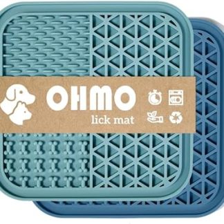 Набор из 2 собачьих подстилок с силиконовым скребком, 20 x 20 см, с присоской, снимает тревогу, подходит для купания собак, ухода за шерстью и дрессировки щенков.