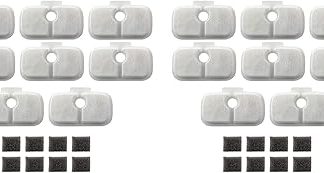 16 сменных фильтров для фонтана для кошек Dockstream Cat PLWF005 PLWF115, фильтры для сверхтихого фонтана для домашних животных.