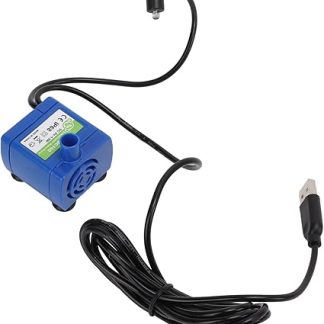 Насос для поилки для кошек Qcwwy с USB-подсветкой и светодиодной подсветкой, сверхтихий дозатор для воды, разборная конструкция для керамических и пластиковых поилок.