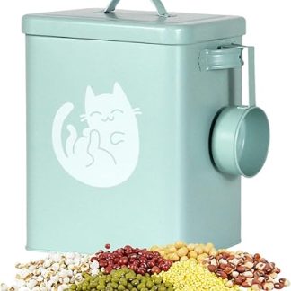 Контейнер для хранения собачьего корма – 6 л, герметичный, для сухого корма, с защитой от влаги, с мерной ложкой, для кухни, риса, круп.
