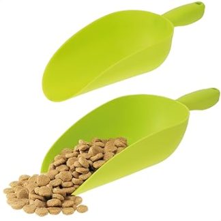 COM-FOUR® COM-FOUR 2 мерных стаканчика для порционирования корма для животных - мерный стаканчик для пластиковых пакетов - мерный стаканчик для домашних животных - мерный стаканчик для взвешивания корма и семян