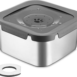 Миска для воды для собак PETTOM с защитой от протекания, большой объем 4 л.