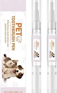 Чистка зубов у собак - Инструмент для ухода за зубами кошек, 2 шт., портативная зубная щетка для домашних животных, палочка для удаления зубного камня, освежающий эффект.