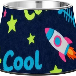 Милые миски для корма для собак с отпечатками кошачьих лап, стильные темно-синие миски из нержавеющей стали, нескользящая миска для медленного кормления кошек, дружелюбные собачьи усы. Plato para perros