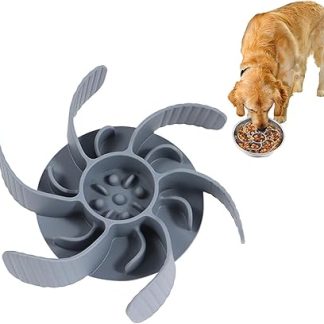 Вставка для собачьей миски Helweet Slow Feeder, серая.