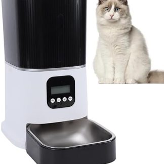 Автоматическая кормушка для кошек Generic объемом 6 л с ЖК-экраном и конструкцией без «мертвых зон», двойная кормушка для кошек и маленьких собак.