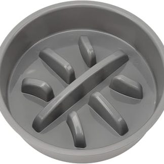 Миска для медленного кормления Hztyyier, предотвращает опасность удушья у собак, способствует более медленному приему пищи, изготовлена из пластика и АБС-пластика. Размер: