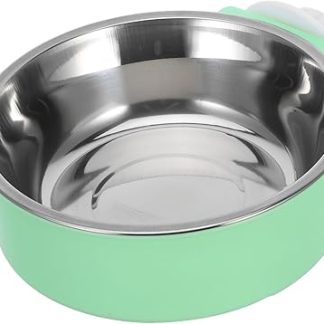 Подвесная клетка для собак из нержавеющей стали, зеленая, нескользящая, легко чистится, устойчива к опрокидыванию, безопасна и долговечна для клеток и помещений.