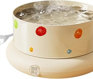 Миска для кошек с подогревом, бесшумная, нескользящая, зимний водонагреватель, миска для корма и йогурта для собак и кошек, для общежития, квартиры, гостиной, балкона, веранды.