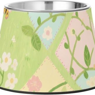 Красивые разноцветные треугольные миски для корма и воды для домашних животных, нескользящие, из нержавеющей стали, для маленьких питомцев, способствующие медленному поеданию.