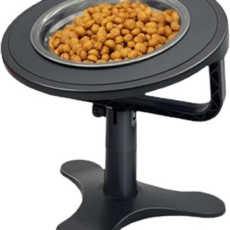 Миски для кошачьего корма, приподнятые миски, нержавеющая сталь, регулируемая высота, приподнятые миски для корма для собак, кошек, домашних животных.