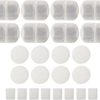 Kisangel 8 Sets Cat Filter Element Cat Water Pump Filters Venken Fountain Filter Cat Filter White