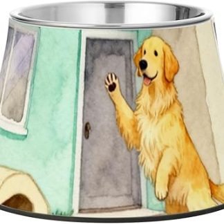 Добро пожаловать домой! Собачья будка, акварельная миска для корма и воды с подставкой, миски из нержавеющей стали для медленного и удобного кормления собак.