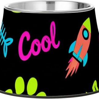 Милая миска для еды в виде кошки и лапки, разноцветная, черная, для собак, нескользящая, из нержавеющей стали, для медленного поедания.