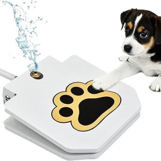 Игрушечный фонтанчик для собак, приводимый в действие лапой, регулируемый поилка для щенков, для использования в саду, на газоне, патио и во дворе.