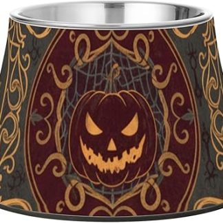 Миски для корма для такс Tetro Dachshund на Хэллоуин с подставкой, из нержавеющей стали, металлические миски для средних собак, с рисунком усов и усталости, Plato Para Gatos.