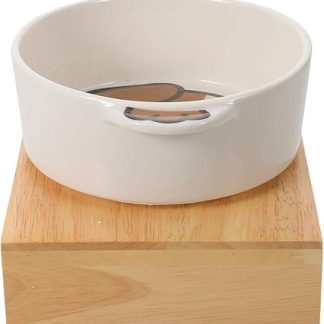 Миски для корма и воды для собак с двумя ручками, керамические фигурки животных.