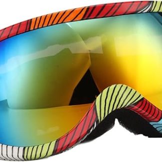 Dog Sunglasses Dog Goggles, UV Protection Wind Protection Dust Protection Fog Protection Pet Glasses Eye Wear Protection with Adjustable Strap for Medium or Large Dog(Stripe Frame)