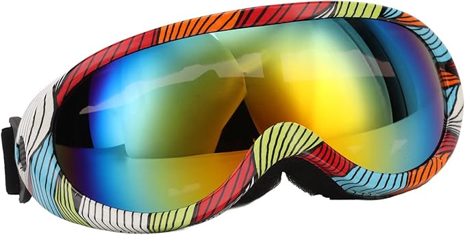 Dog Sunglasses Dog Goggles, UV Protection Wind Protection Dust Protection Fog Protection Pet Glasses Eye Wear Protection with Adjustable Strap for Medium or Large Dog(Stripe Frame)