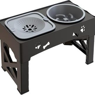 Автоматическая кормушка для кошек - нескользящая миска для еды и воды, станция для кормления домашних животных, прочная автоматическая поилка, принадлежности для кормления домашних животных, для маленьких и больших кошек.