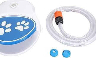 Уличный фонтанчик для собак с активатором, поливочный дозатор, синий.