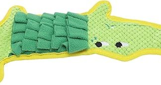 Флисовый коврик для собак Zerodis, развивающий навыки поиска пищи и снижающий тревожность у собак. Размер 28x28 дюймов. Подходит для использования в помещении и на открытом воздухе. Коврик для медленного кормления собак.