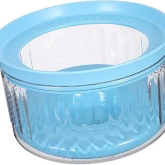 Прозрачная миска для воды Toyvian Slow Eating для собак, предотвращающая протекание. Миска для воды с крышкой, предотвращающая загрязнение.