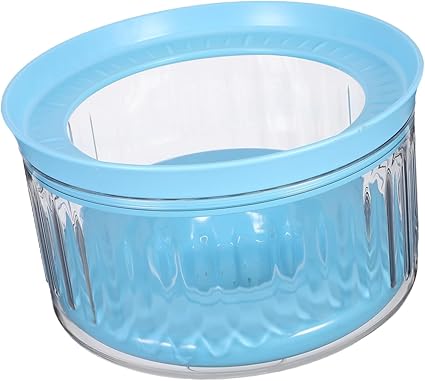 Прозрачная миска для воды Toyvian Slow Eating для собак, предотвращающая протекание. Миска для воды с крышкой, предотвращающая загрязнение.