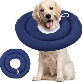 Защитный водонепроницаемый бандаж-пончик с регулируемым шнурком для восстановления после операции, подходящий для маленьких, средних и крупных животных.