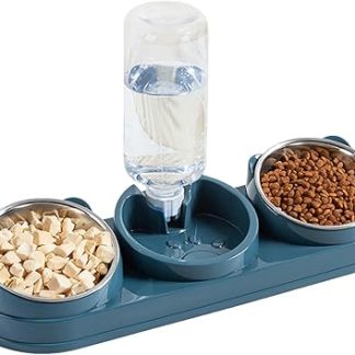 Миска для корма для домашних животных, 12 см, приподнятая миска для собак, подходит для квартиры, нескользящий дозатор с подставкой, защита от проливания, кормушка для кошек, для домашнего использования.