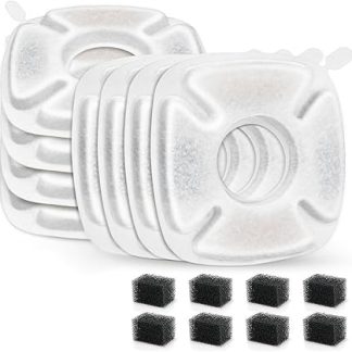 Угольные фильтры для кошачьих фонтанчиков с 20 предварительными распылителями, автоматический дозатор для кошек и собак.