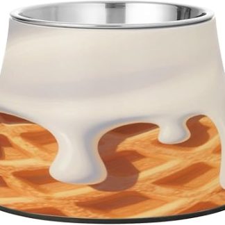 Миска для собачьего корма цвета хаки с клетчатым рисунком и подставкой, из нержавеющей стали, приподнятая миска для кошек, кроликов, птиц, усов, усталых кошек.