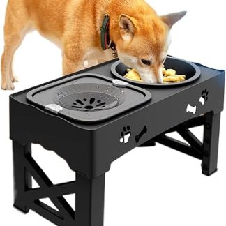 Приподнятые миски для собак, для медленного кормления, приподнятая миска для медленного кормления, непроливаемая, дозатор корма, для маленьких и средних щенков, домашних животных