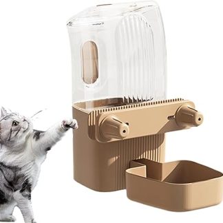 Диспенсер для собачьего корма - Миска для корма в клетке - Съемная кормушка для клетки в помещении, для домашней клетки, для патио, для путешествий, для автомобиля.