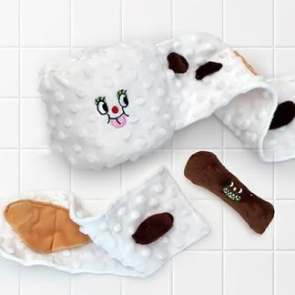 Портативная маленькая стиральная машина Pssopp, изготовлена ​​из мягкого плюшевого материала, легкая и удобная для переноски, идеально подходит для владельцев домашних животных и любителей путешествий.