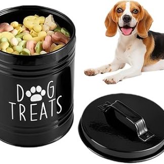 Герметичный контейнер для собачьего корма | Герметичный металлический лоток для хранения - Контейнеры для хранения корма для домашних животных с ручкой и крышкой - Корм ​​для щенков и кошек