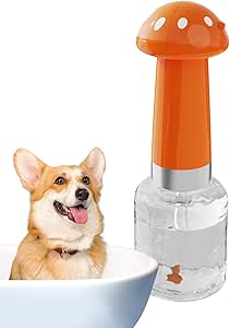 Электрический дозатор шампуня для щенков - Автоматический дозатор для купания щенков | Инструмент для чистки шерсти в форме гриба для мелких и средних пород - Чистка шерсти короткошерстных собак