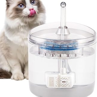 Автоматическая поилка для воды | 1,5 л, прозрачная, электрическая, бесшумная – для гостиной, гаража, сада, дома