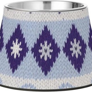 Миска для воды для собак Cosmic Sky Moon из улучшенной нержавеющей стали для комфортного кормления питомцев.