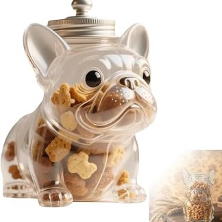 Банка для конфет в виде французского бульдога, симпатичный герметичный контейнер для собачьих лакомств, очаровательная банка для закусок в виде бульдога для печенья, конфет, кофейных капсул, украшение для кухни, подарок для любимого человека.