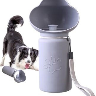 Портативная бутылка для воды, складная дорожная бутылка для воды, контейнер с ремешком для переноски, герметичная, для походов, кемпинга, парка, поездок.