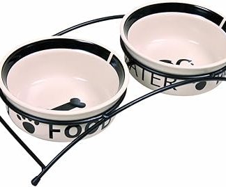 Миска для собак Trixie Eat On Feet, разноцветная, 0,25 л