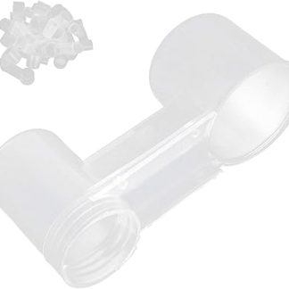 Автоматический фонтанчик для птиц Yctze (20 шт.) с двойным водоотражателем для попугаев и майн — легко устанавливаемая поилка с пылезащитным чехлом.