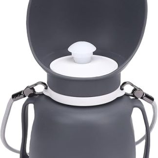 Портативная складная бутылка для воды для собак Hztyyier, герметичный силиконовый корпус, 800 мл, предназначена для походов и активного отдыха на природе. Диспенсер для воды для щенков.