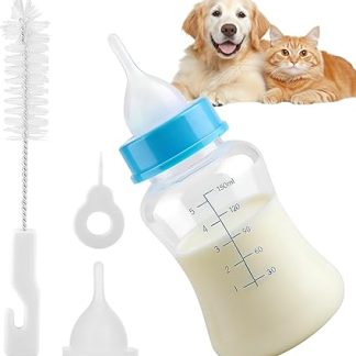 Бутылочки для кормления щенков | Набор бутылочек для кормления домашних животных с соской 150 мл, набор для кормления котят, для дома, путешествий, ночевки, отпуска, ежедневного использования в ветеринарной клинике или квартире.