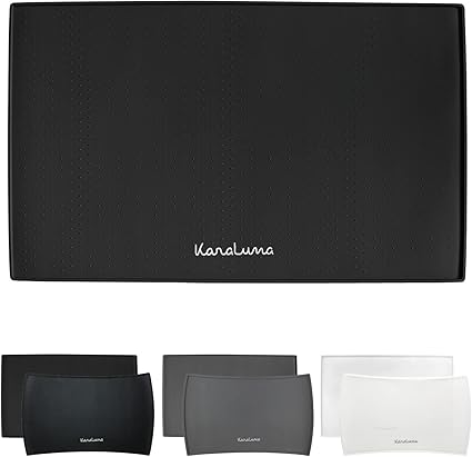 Высококачественный силиконовый коврик 48 x 30 см (черный) - коврик для корма кошек и собак, коврик для миски, коврик для кофеварки, силиконовый коврик.